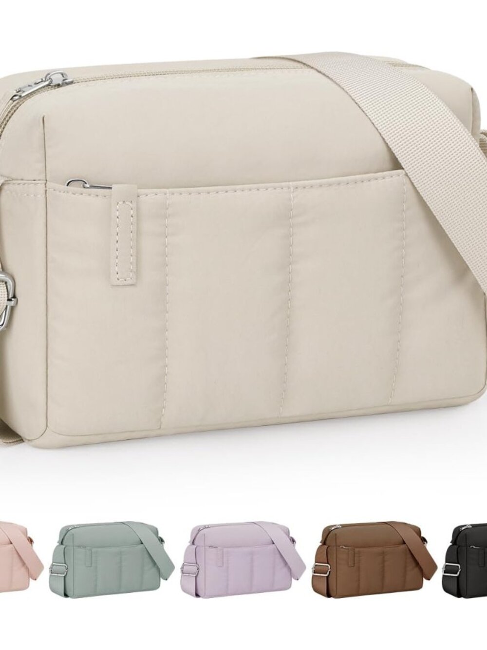 Crossbody Bags for Women, Lightweight Puffer Travel Cross Body Purse, Mini Shoul